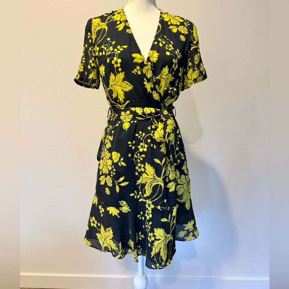 Floral wrap dress